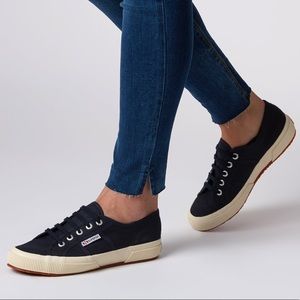navy blue superga sneakers